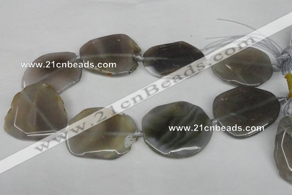 CNG1253 15.5 inches 30*40mm - 45*50mm freeform agate beads