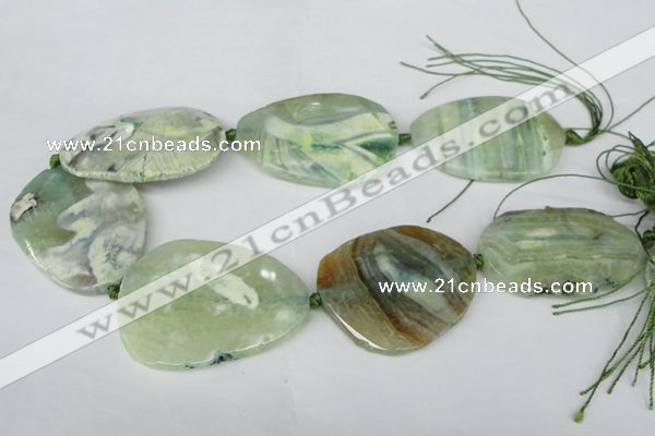 CNG1257 15.5 inches 35*45mm - 40*55mm freeform agate beads