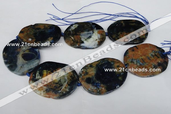 CNG1259 15.5 inches 40*50mm - 45*55mm freeform agate beads