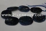 CNG1260 15.5 inches 40*50mm - 45*55mm freeform agate beads