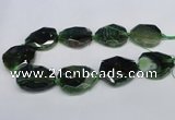 CNG1333 15.5 inches 35*40mm faceted freeform agate beads