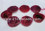 CNG1346 15.5 inches 52*55mm faceted freeform agate beads