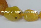 CNG1355 15.5 inches 8*10mm - 20*25mm faceted nuggets agate beads