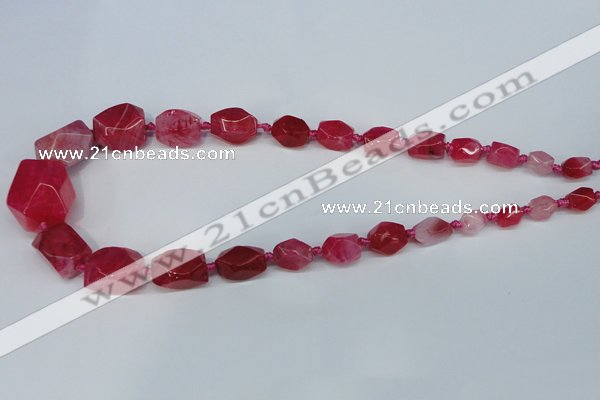 CNG1356 15.5 inches 8*10mm - 20*25mm faceted nuggets agate beads