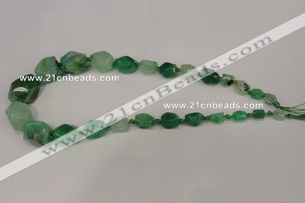 CNG1359 15.5 inches 8*10mm - 20*25mm faceted nuggets agate beads