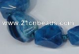 CNG1360 15.5 inches 8*10mm - 20*25mm faceted nuggets agate beads