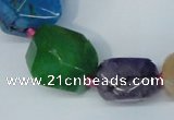 CNG1361 15.5 inches 8*10mm - 20*25mm faceted nuggets agate beads