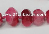 CNG1365 15.5 inches 8*12mm - 22*30mm faceted nuggets agate beads