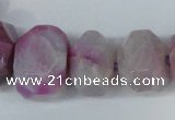CNG1366 15.5 inches 8*12mm - 22*30mm faceted nuggets agate beads