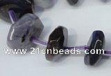 CNG1377 15.5 inches 8*14mm - 10*30mm faceted nuggets agate beads