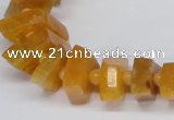 CNG1400 15.5 inches 10*15mm - 12*22mm nuggets agate gemstone beads