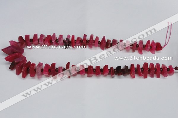 CNG1401 15.5 inches 10*15mm - 12*22mm nuggets agate gemstone beads