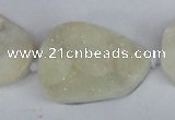 CNG1415 15.5 inches 25*35mm - 30*40mm freeform agate beads