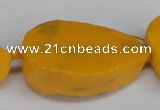 CNG1420 15.5 inches 25*35mm - 30*40mm freeform agate beads