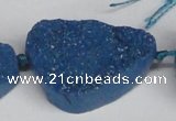 CNG1421 15.5 inches 25*35mm - 30*40mm freeform agate beads