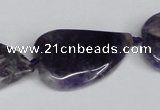 CNG1425 15.5 inches 22*30mm - 25*35mm freeform amethyst beads