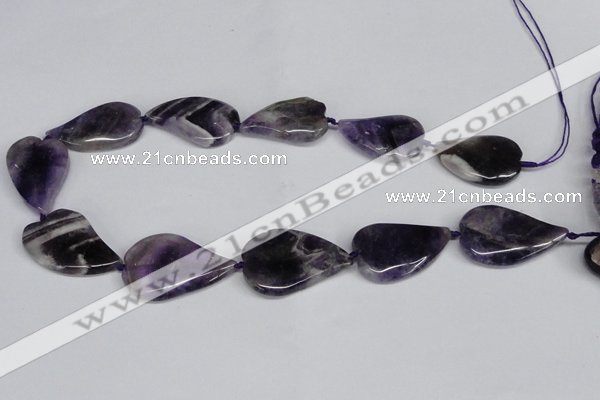 CNG1425 15.5 inches 22*30mm - 25*35mm freeform amethyst beads