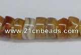 CNG1440 15.5 inches 6*12mm - 10*12mm nuggets agate gemstone beads