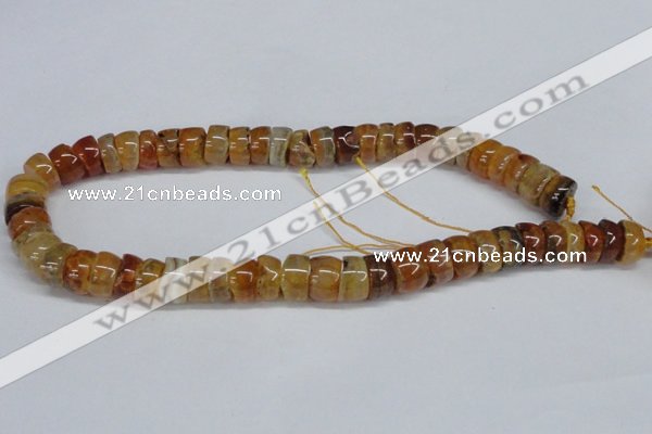 CNG1440 15.5 inches 6*12mm - 10*12mm nuggets agate gemstone beads