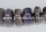 CNG1453 15.5 inches 8*20mm - 10*20mm nuggets agate gemstone beads