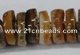 CNG1456 15.5 inches 8*25mm - 12*25mm nuggets agate gemstone beads