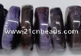 CNG1465 15.5 inches 12*35mm nuggets agate gemstone beads