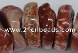 CNG1468 15.5 inches 12*35mm nuggets agate gemstone beads