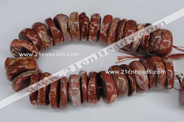 CNG1468 15.5 inches 12*35mm nuggets agate gemstone beads