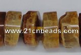CNG1472 15.5 inches 10*25mm - 14*25mm nuggets agate gemstone beads