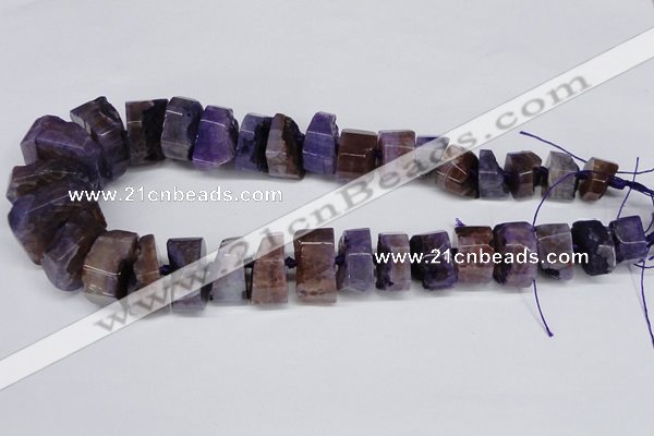 CNG1484 15.5 inches 10*15mm - 12*25mm nuggets agate gemstone beads