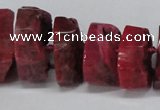 CNG1487 15.5 inches 10*15mm - 12*25mm nuggets agate gemstone beads