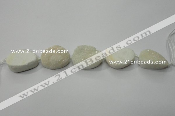 CNG1510 8 inches 20*30mm - 25*35mm freeform agate beads