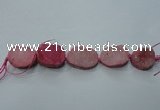 CNG1511 8 inches 20*30mm - 25*35mm freeform agate beads