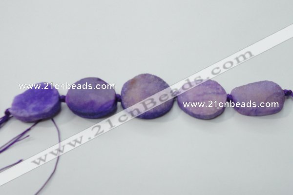 CNG1512 8 inches 20*30mm - 25*35mm freeform agate beads