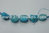 CNG1514 8 inches 20*30mm - 25*35mm freeform agate beads