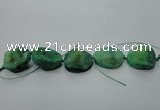 CNG1515 8 inches 20*30mm - 25*35mm freeform agate beads