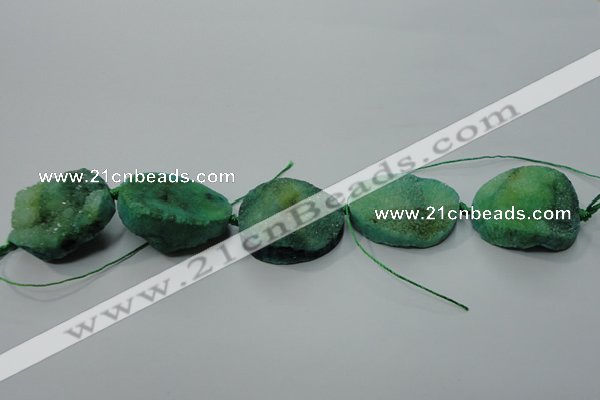 CNG1515 8 inches 20*30mm - 25*35mm freeform agate beads