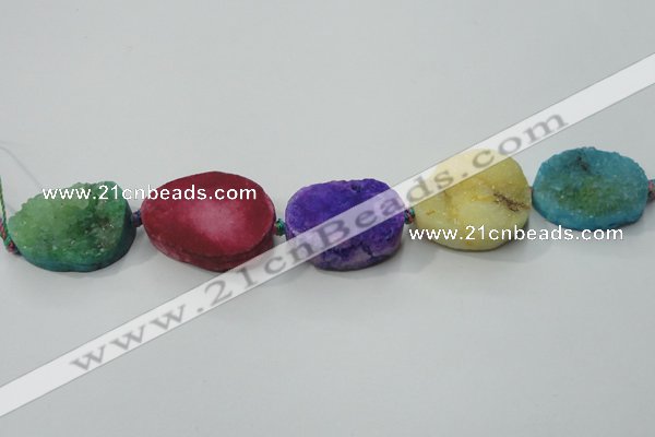 CNG1516 8 inches 20*30mm - 25*35mm freeform agate beads