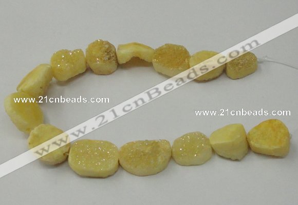 CNG1518 8 inches 12*16mm - 15*22mm freeform agate beads