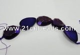 CNG1531 8 inches 25*35mm - 35*45mm freeform agate beads