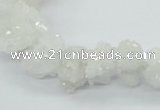 CNG1540 15.5 inches 6*8mm - 15*20mm nuggets plated druzy quartz beads