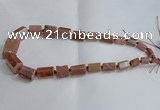 CNG1594 15.5 inches 10*15mm - 18*20mm nuggets plated quartz beads