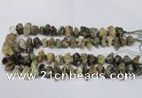 CNG1598 15.5 inches 10*14mm - 15*20mm nuggets green garnet beads