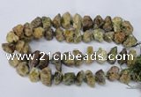 CNG1599 15.5 inches 15*20mm - 20*25mm nuggets green garnet beads