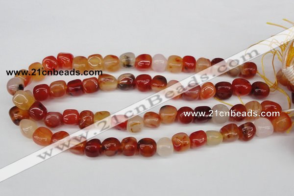 CNG16 15.5 inches 11*12mm nuggets agate gemstone beads