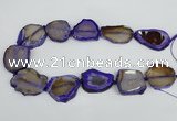 CNG1612 15.5 inches 25*35mm - 30*45mm freeform agate gemstone beads