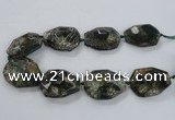 CNG1632 15.5 inches 30*40mm - 35*45mm faceted freeform agate beads