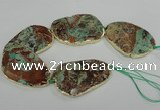 CNG1636 8 inches 40*45mm - 45*55mm freeform ocean agate beads