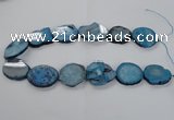 CNG1657 15.5 inches 25*30mm - 30*35mm freeform druzy agate beads