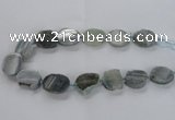 CNG1658 15.5 inches 22*28mm - 25*30mm freeform druzy agate beads